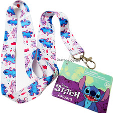 Disney Stitch Lilo And Stitch Cartoon Character Lanyard With ID Badge Holder