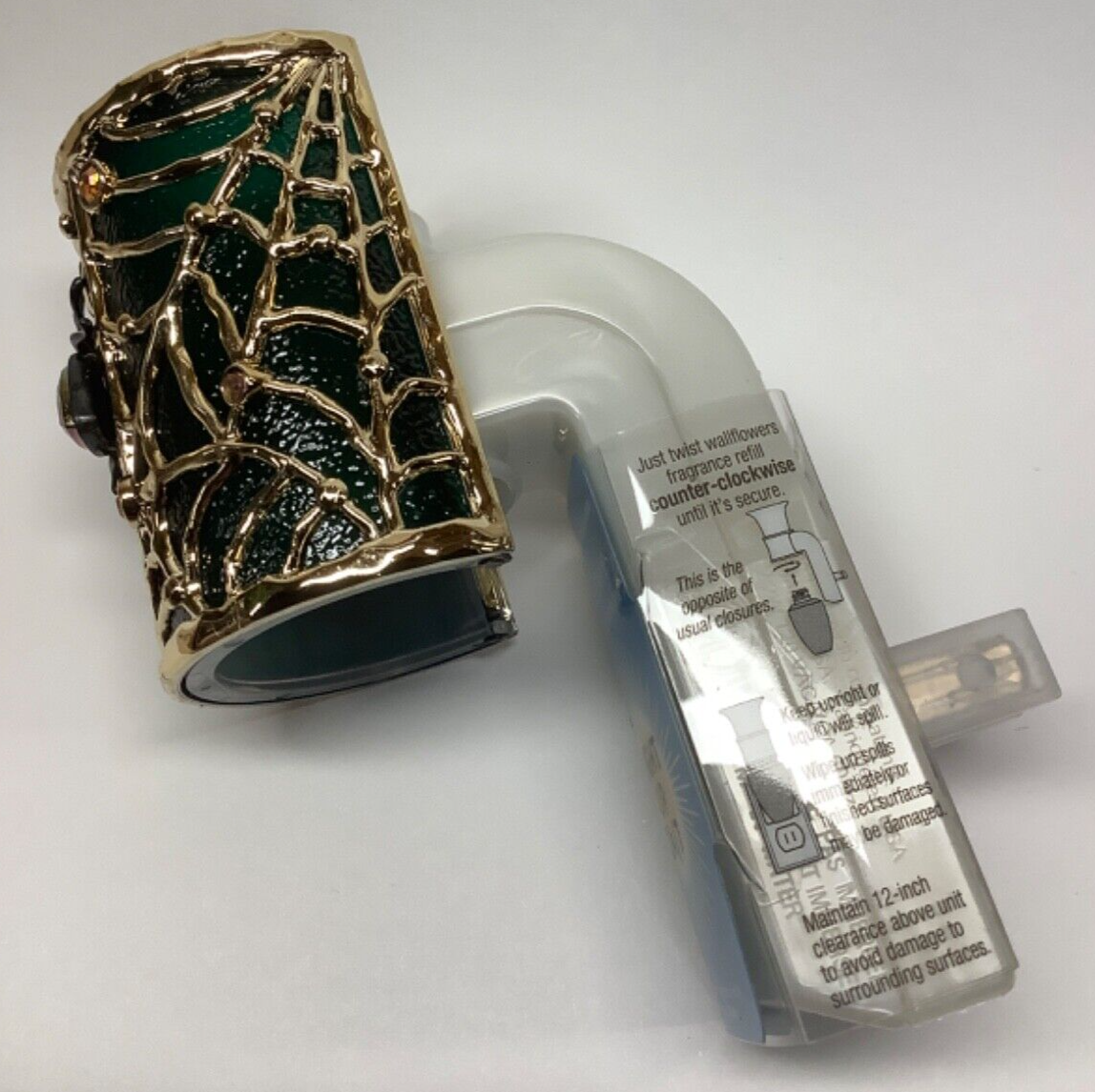 Bath & Body Works Halloween Gem Spider on Rose Gold Web Nightlight Plug ...