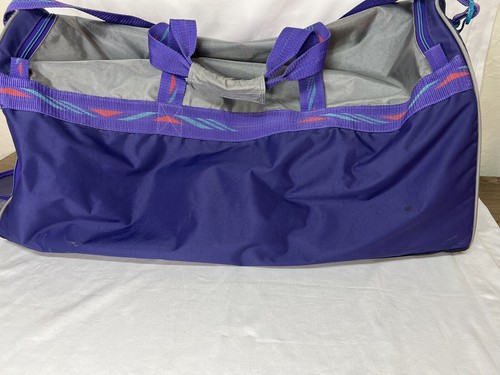 VTG 80s/90s Era Salomon Club Skiing/Large Ski Duffel Bag Gray, Purple, Pink - Picture 6 of 14