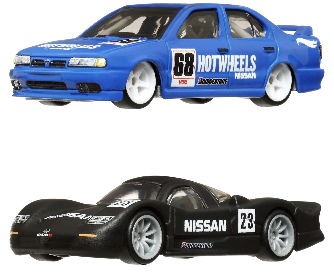 HOT WHEELS '94 NISSAN PRIMERA & NISSAN R390 GT1 CAR CULTURE 2 PACK