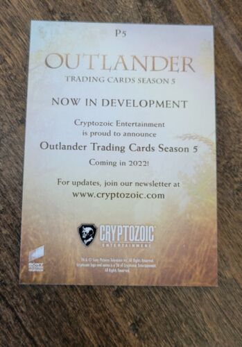 2022 CRYPTOZOIC PROMO CARD OUTLANDER SEASON 5 ROGER MACKENZIE # P5 - Picture 2 of 2