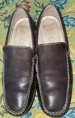 Ecco Moc Classic Men\'s Brown Leather  Loafers Comfort  Sz 11-11.5 / 45 ECCO Men main image 3