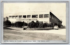 Empire Pencil Co. Plant Shelbyville Tennessee TN 1942 Postcard