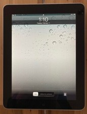 APPLE iPad 1st Gen. Silver 16GB MB292LL A1219 5.1.1 WiFi Bluetooth / NM tested