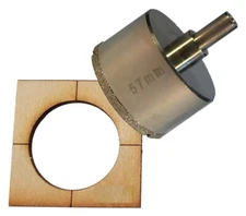 2 1/4 in Diamond Hole Saw Porcelain Concrete Granite Glass Bottles Ceramic Tiles