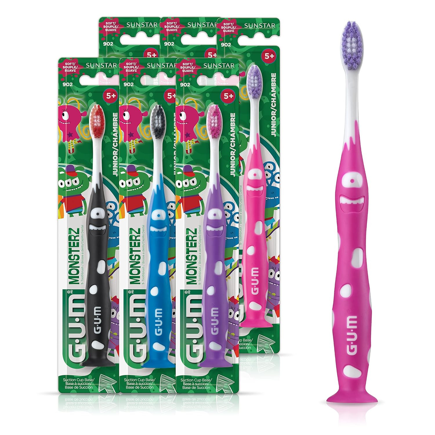 Monsterz Jr Kids&rsquo; Toothbrush, Soft Bristled Children&rsquo;S T
