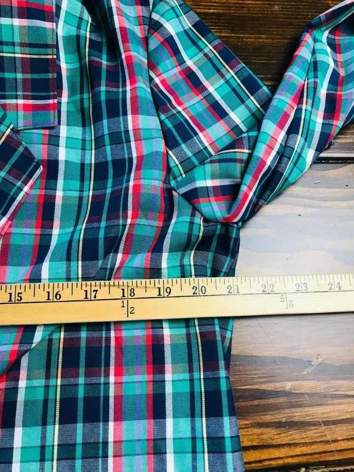 Blazer Alfred Dunner, Mujer Talla 10, Verde Azul Marino, Cuadros, Abrigo, Vintage Foto 3 de 4