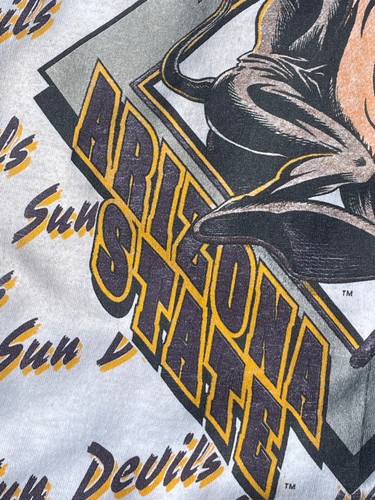 Vintage 90s Arizona State Sun Devils TANK TOP T shirt size XL made in USA - Picture 5 of 6