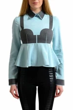 Viktor & Rolf Women's Silk Multi-Color Peplum Blouse Size XS S M L XL