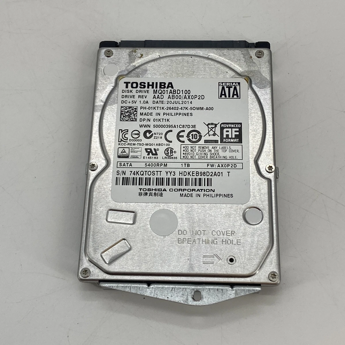 Disk drive mq01abd100 shop