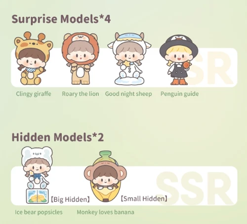 F.UN zZoton Naughty Animal City Series Blind Box Confirmed Figure Hot Toys Gift - Picture 6 of 39