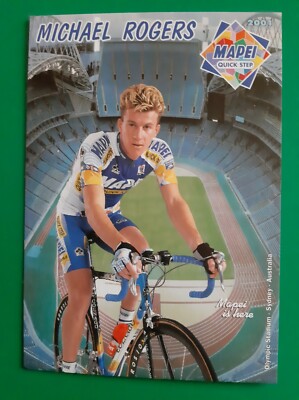 CYCLING Cycling Card MICHAEL ROGERS Team MAPEI Quick-Step 2001