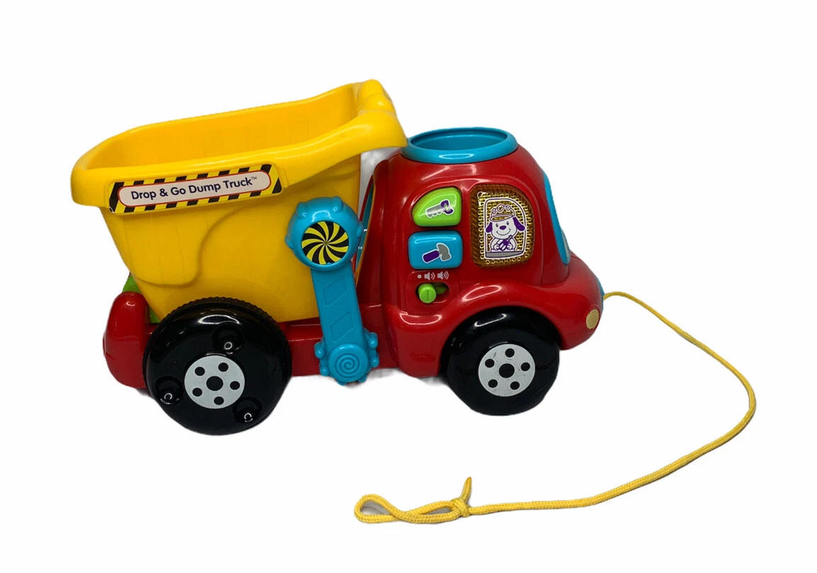 VTech Interactive Toddler Drop and Go Toy Dump Truck Learning Toy No Balls