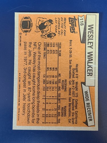 1981 Topps Football Cards Complete Your Set You Pick Choose Each #1 - 132 - Picture 151 of 175