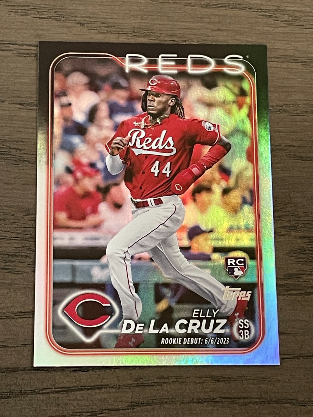 2024 Topps Update Rainbow Foil Elly De La Cruz RC Debut #350 Cincinnati Reds