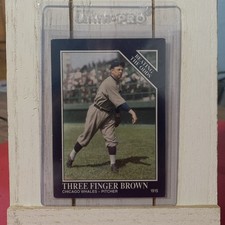 #37 THREE FINGER BROWN, Conlon Collection COLOR Card ~ 1994 