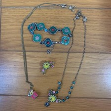 Frozen Anna necklace ear cuff bracelet 3-piece jewelry set