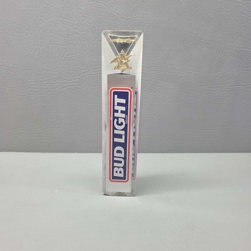 Bud Light Acrylic Beer Tap Handle Lucite Draft Pull Knob Bar A-B *CHIPPED*