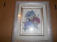 framed hanging wall art floral print