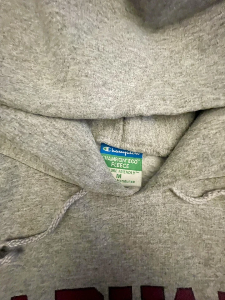 Champion Harvard Medical School Hoodie Gray Fleece Sweatshirt Medium Collegiate - Image 3 of 4