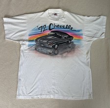 Vintage 90s Chevelle Car T Shirt Lg Fruit of the Loom Single Stitch Made in USA