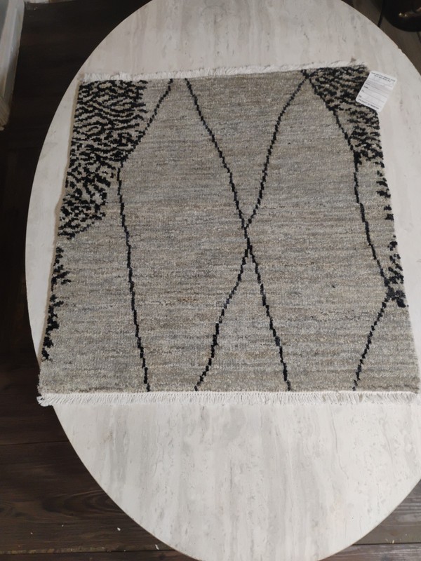 Hand-notted Oreintel Rugs With 100% Wool Pile 2x2 Pakistan/ Grey