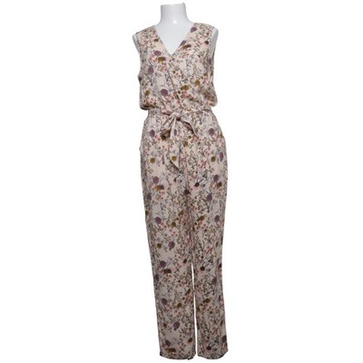 Ichi, Jumpsuit, Größe: 40, Beige/Mehrfarbig, Viskose, Blumen, Damen #ejK
