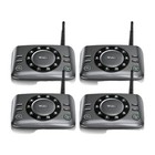 4 Pack Updated 10 Channe Hands-Free Full Duplex Fm Wireless Intercoms Brand New