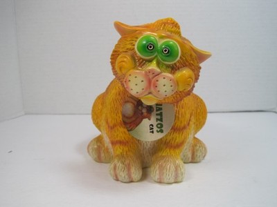 Tim Twinkler Exhart Wobble Bobble Cat Figurine Spring Tail & Head 9''x5.5''x 5.5''