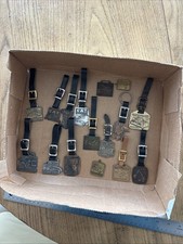 Huge Lot Of Caterpillar Tractor Advertising Watch Fobs Some Vintage Dealers