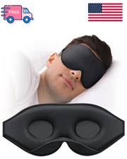 Sleep Mask for Side Sleeper, Eye Mask for Sleeping Women Men, 3D Contoured Cup
