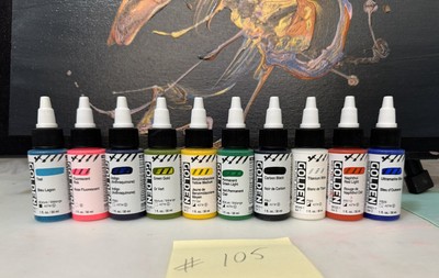 LOT OF 10 Golden High Flow Acrylics 1 fl. oz. /30 ml Sealed No Duplicates LOT105