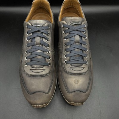 MAGNANNI Pueblo Brown Cognac Leather Sneaker Size 9.5 M Magnanni - Pueblo Cognac Leather Lace-Up Trainer main image 4