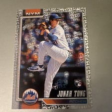 Topps 2026 Spring Training Jonah Tong Rookie #4 New York Mets MLB Baseball