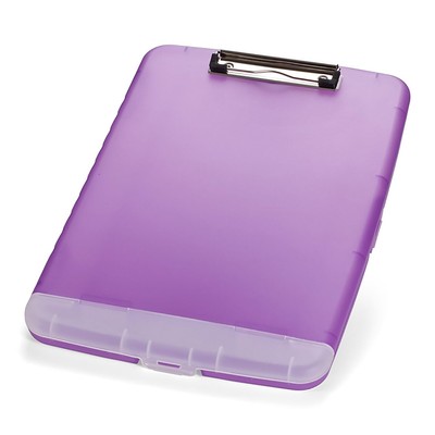 Officemate Slim Clipboard Storage Box, Translucent Purple (83305)