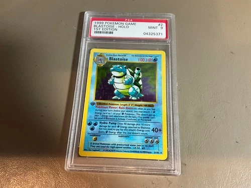 1999 BLASTOISE PSA 9 MINT HOLOFOIL #2 POKEMON 1st edition