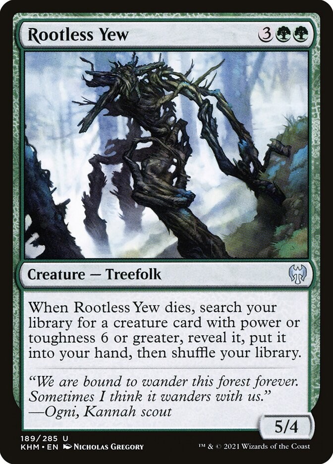 Rootless Yew (189) Kaldheim KHM MTG Magic