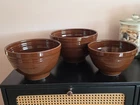 CHOCOLATE BROWN FIESTA  NESTING BOWLS