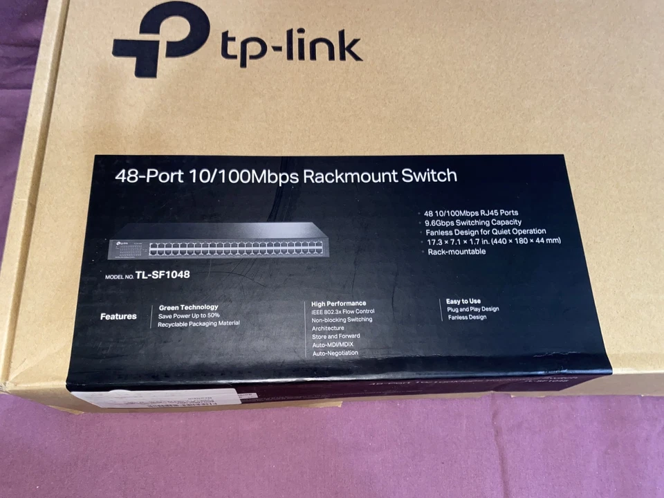 TP-Link TL-SF1048 48-Port 10/100Mbps Rackmount Switch (UN) (ToteA1) - Image 3 of 4