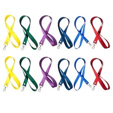 12 Pcs Rope Lanyards for Id Badges Neck Card Holder Holders Strap