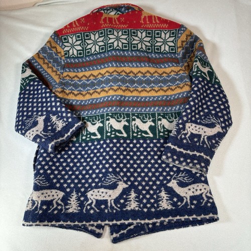 VTG David Brooks Wool Blend Coat Deer Elk Toggle Closure Lodge Nordic Size S - Picture 11 of 15
