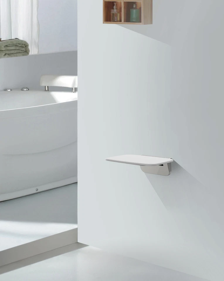 Aqua Bagno Duschklappsitz zur Wandmontage Duschhocker Traglast 160kg Duschsitz - Bild 4 von 4