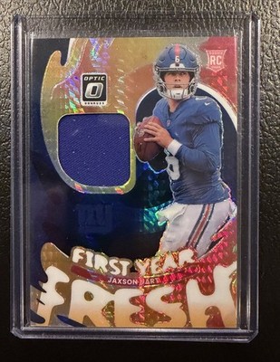 2025 Panini Donruss Optic - First Year Fresh Jaxson Dart  Blue Hyper Prizm 