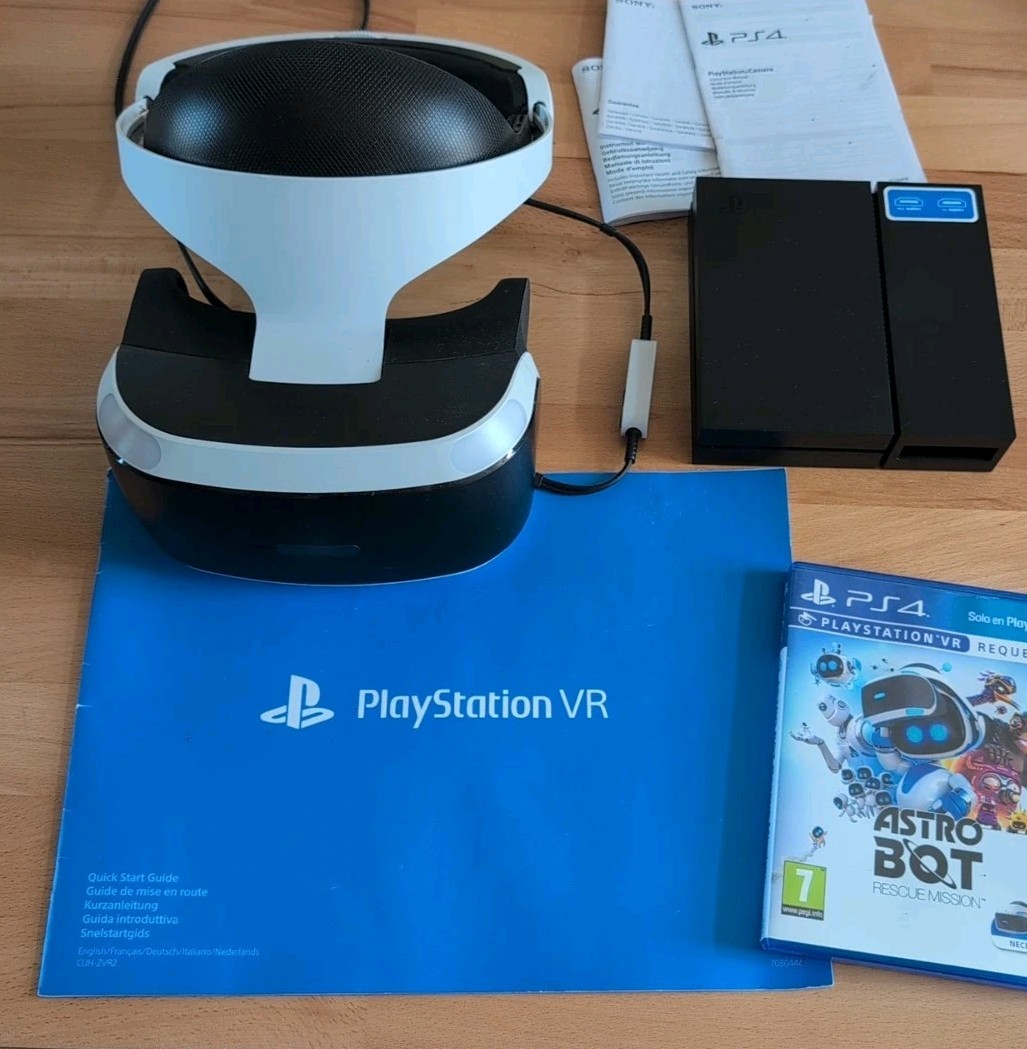 Casque PS VR Sony Playstation PS4   + 1 Jeu Et CAMERA Astro Bot