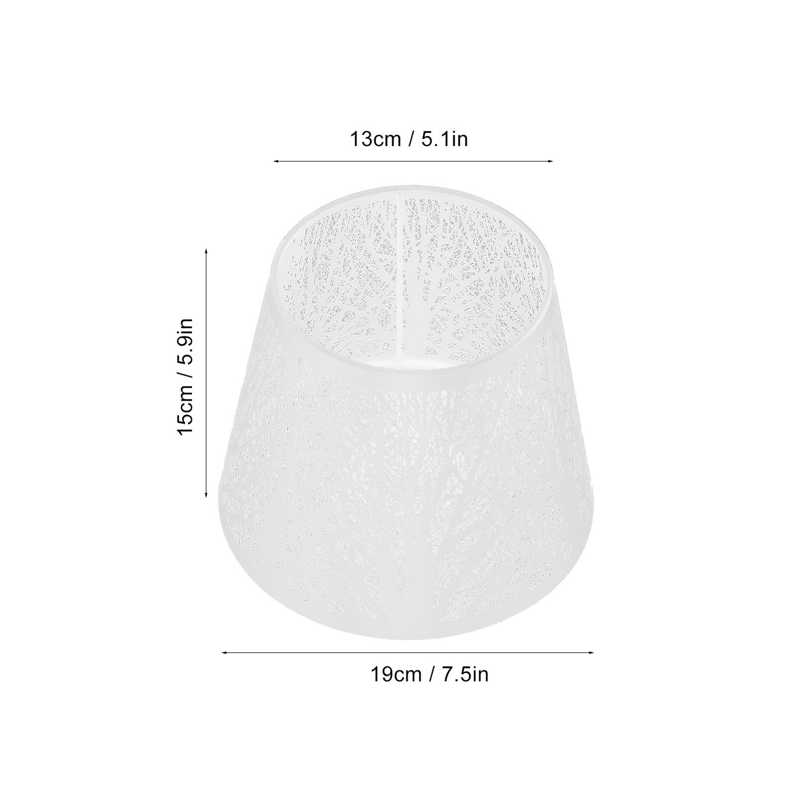 Wrought Iron Lampshade Carvedest Tree Shaped E27 Mini Lamp Shade HG