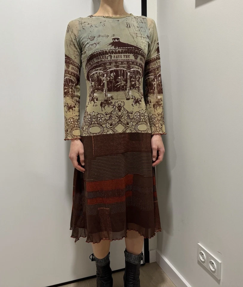 Vestido DDP Save The Queen Vintage Italiano Malla Y2K Talla L Foto 4 de 4