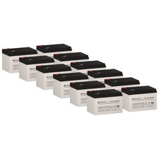 SigmasTek SP12-12 T2 Rechargeable 12V 12Ah F2 Sealed Lead AGM Battery Pack of 12