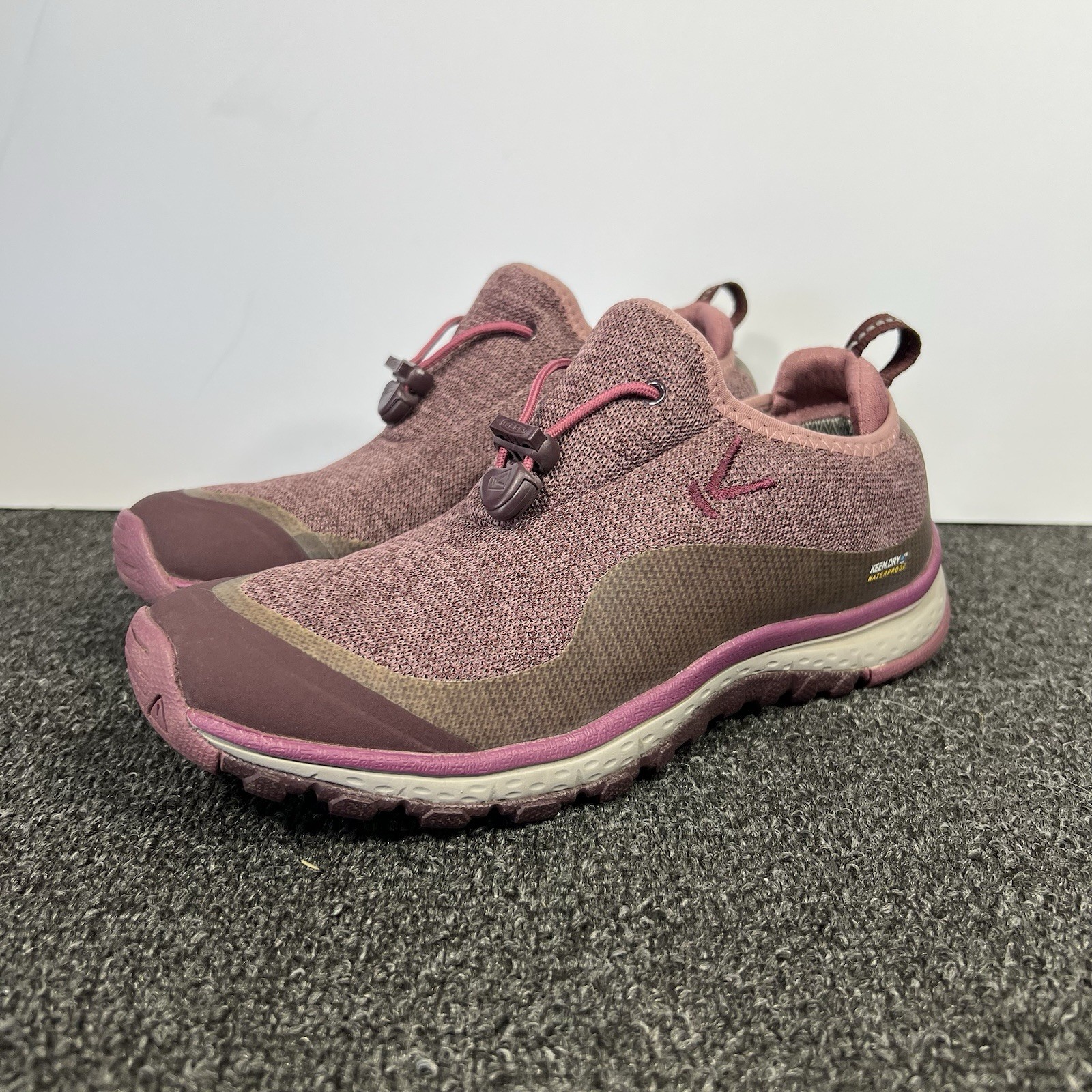 Scarpe da donna KEEN Dry Terra Moc impermeabili rosa escursionismo outdoor taglia 7 5