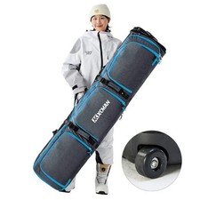 Roller Snowboard Bag with Wheels Adjustable Length  Grey