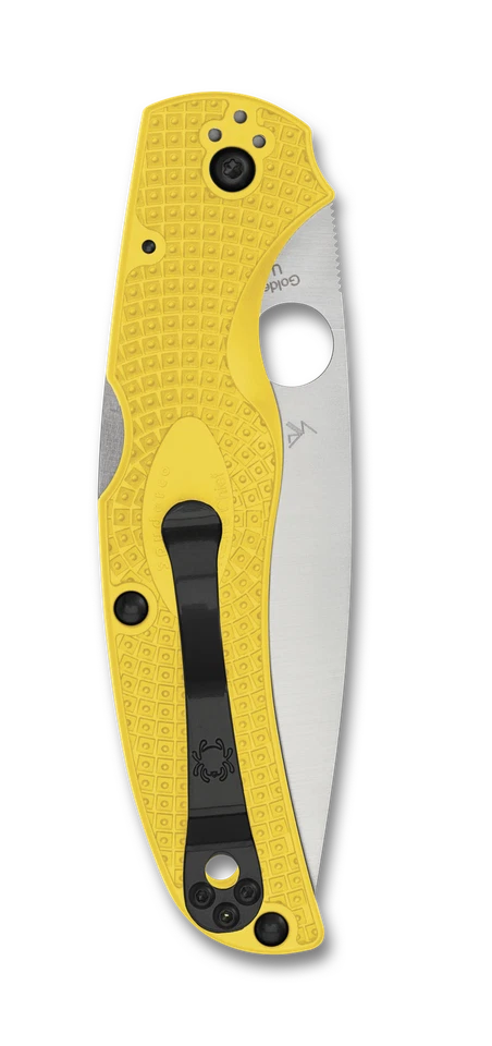 Spyderco Knives Native Chief Salt LW C244PYL CPM MagnaCut Steel Yellow FRN Knife - Image 2 of 4